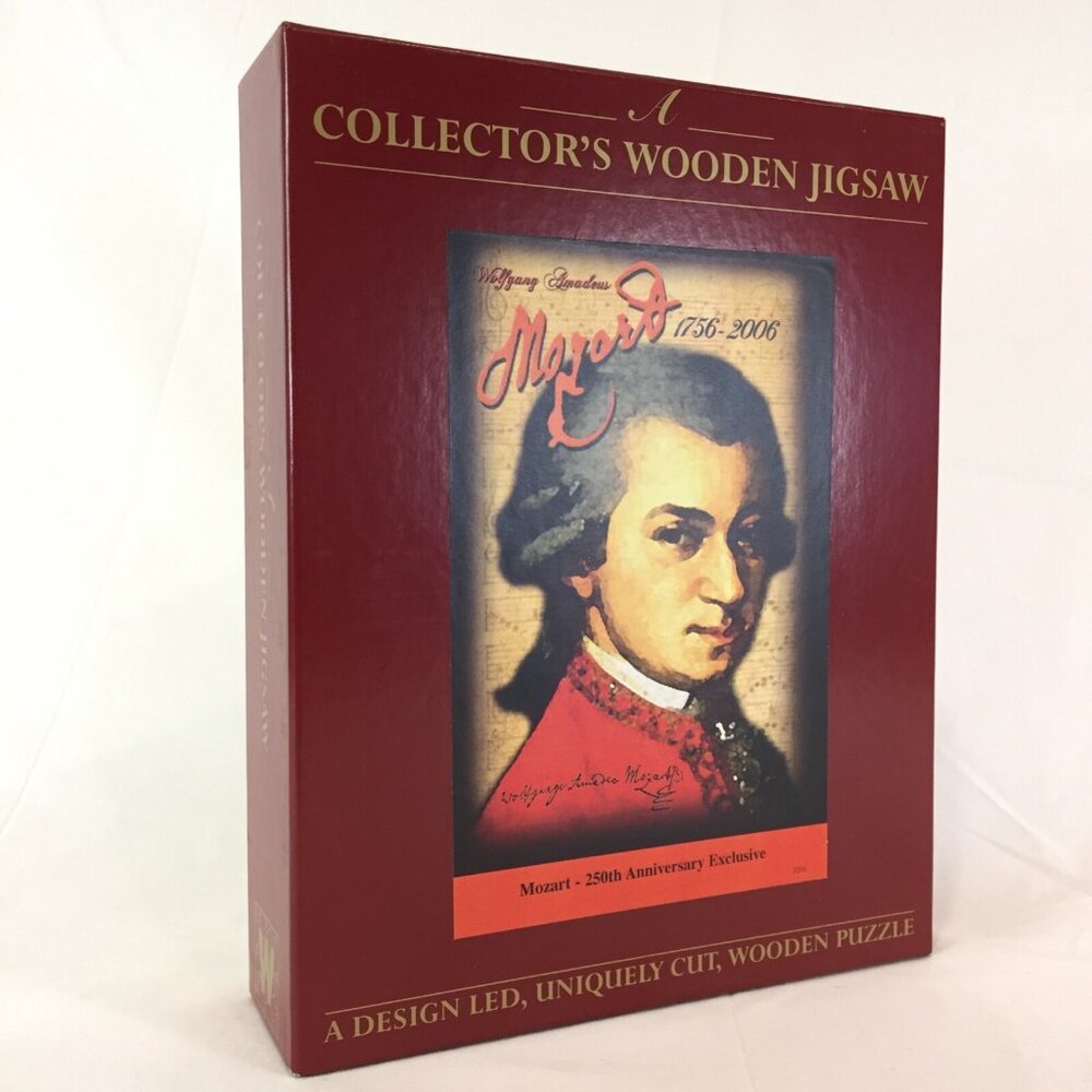 WENTWORTH WOODEN PUZZLE 250 Pieces Collector's Mozart Anniversary Music Composer